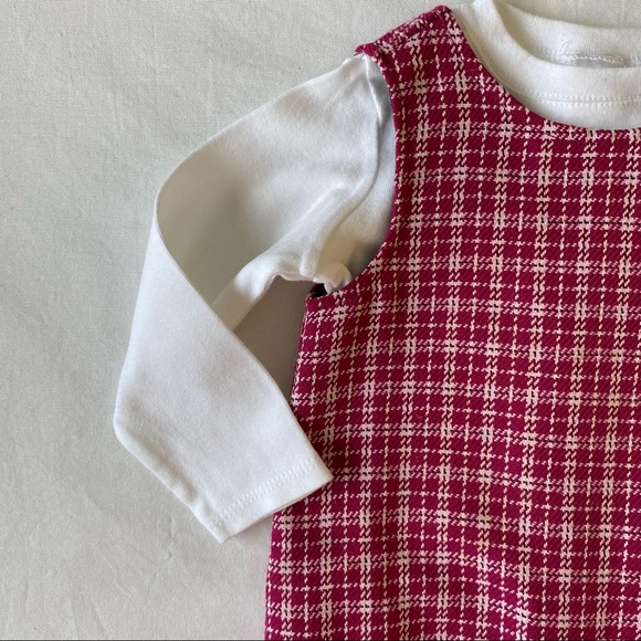 Talbots dress jumper 2T Red Plaid brand new 100% organic Egyptian cotton shirt - Picture 3 of 11